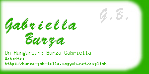 gabriella burza business card